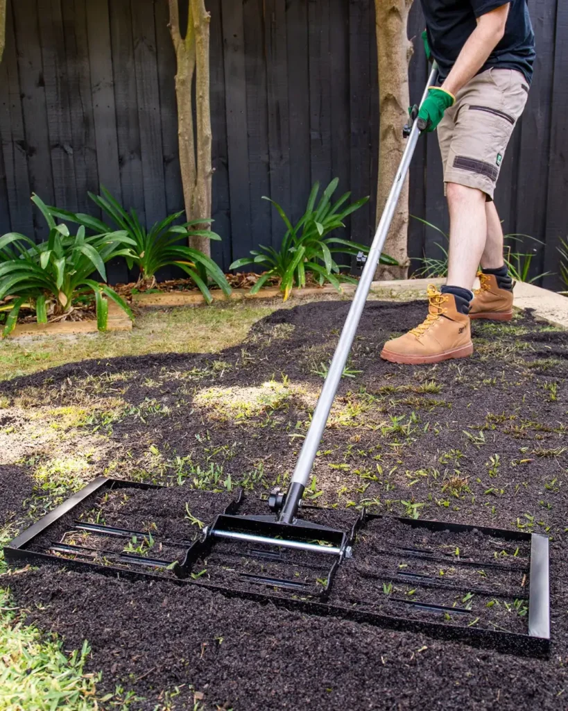garden rake soil leveling tool