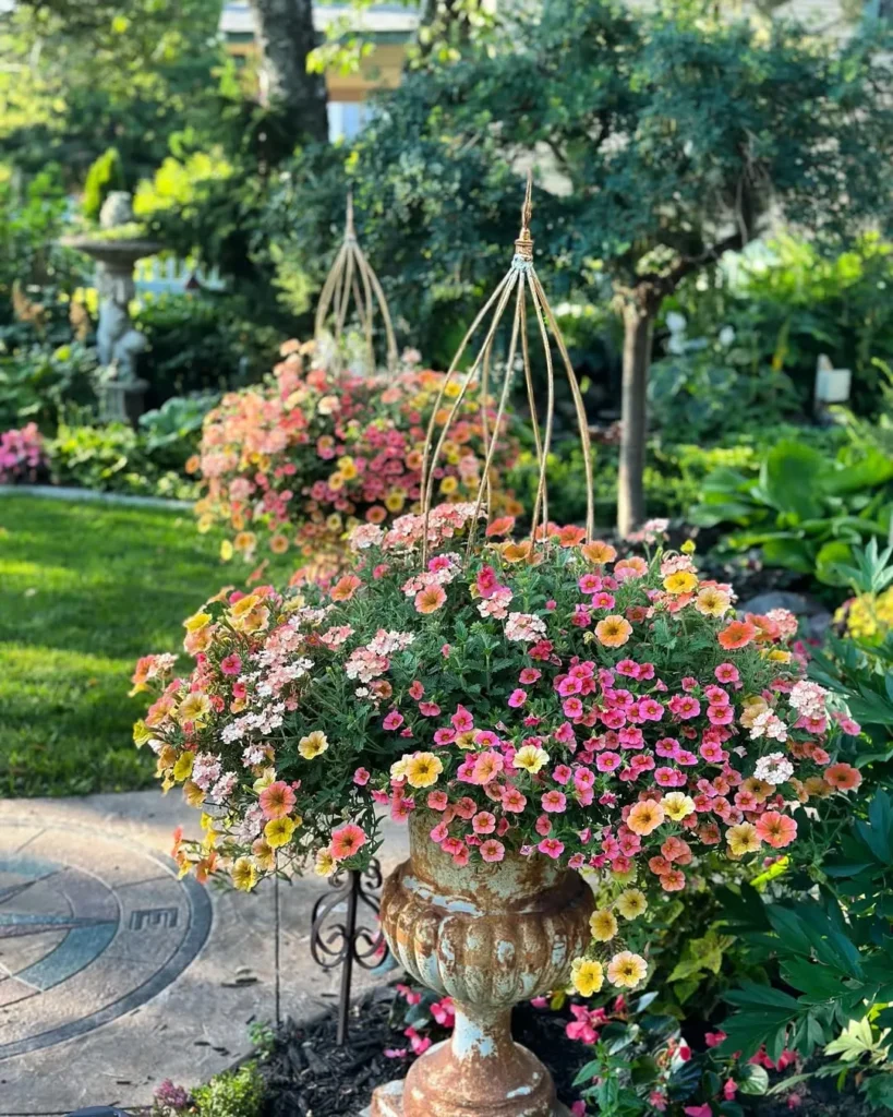 vintage urn planters container garden