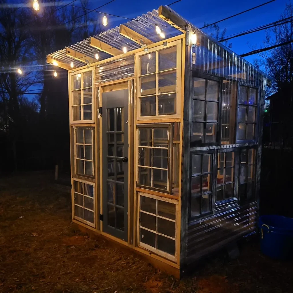 reclaimed windows greenhouse