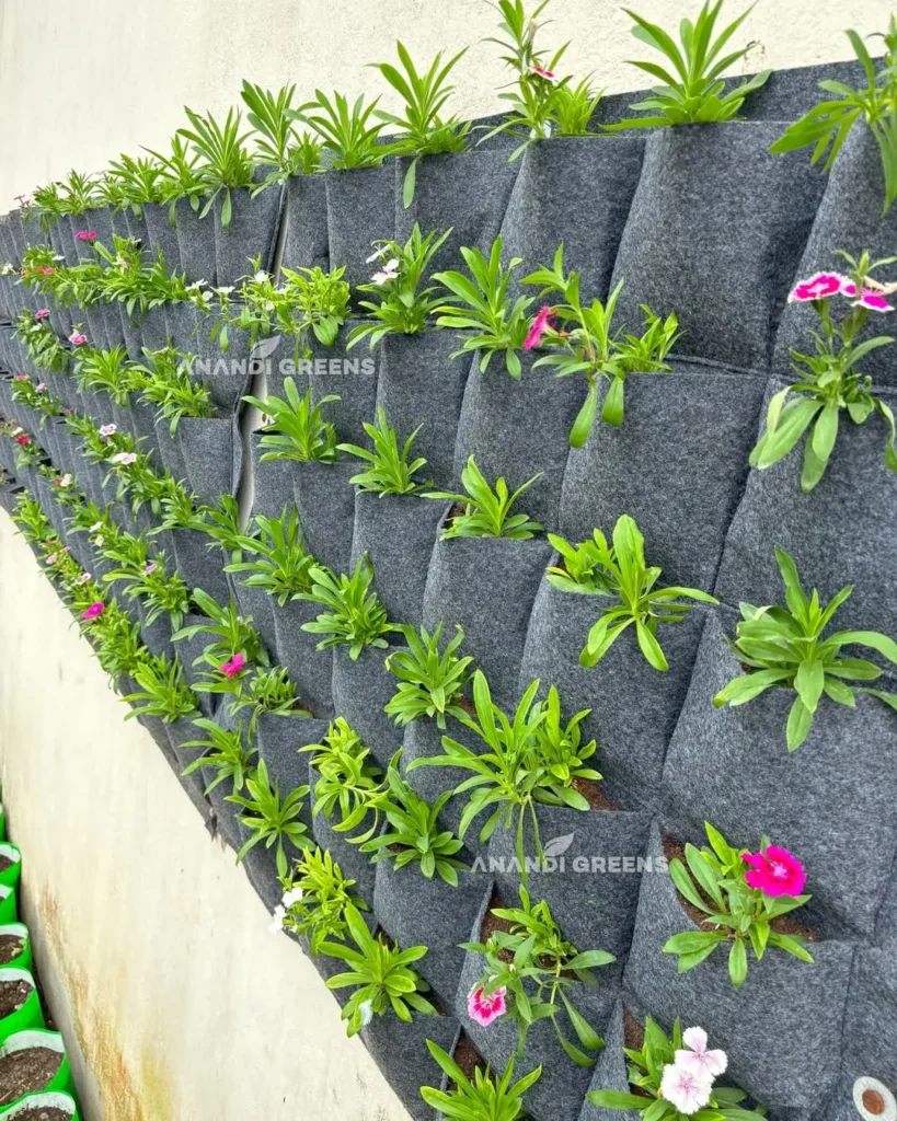 Indoor Wall Garden Ideas: Transform Your Walls into Living Art wall mounted grow bags garden