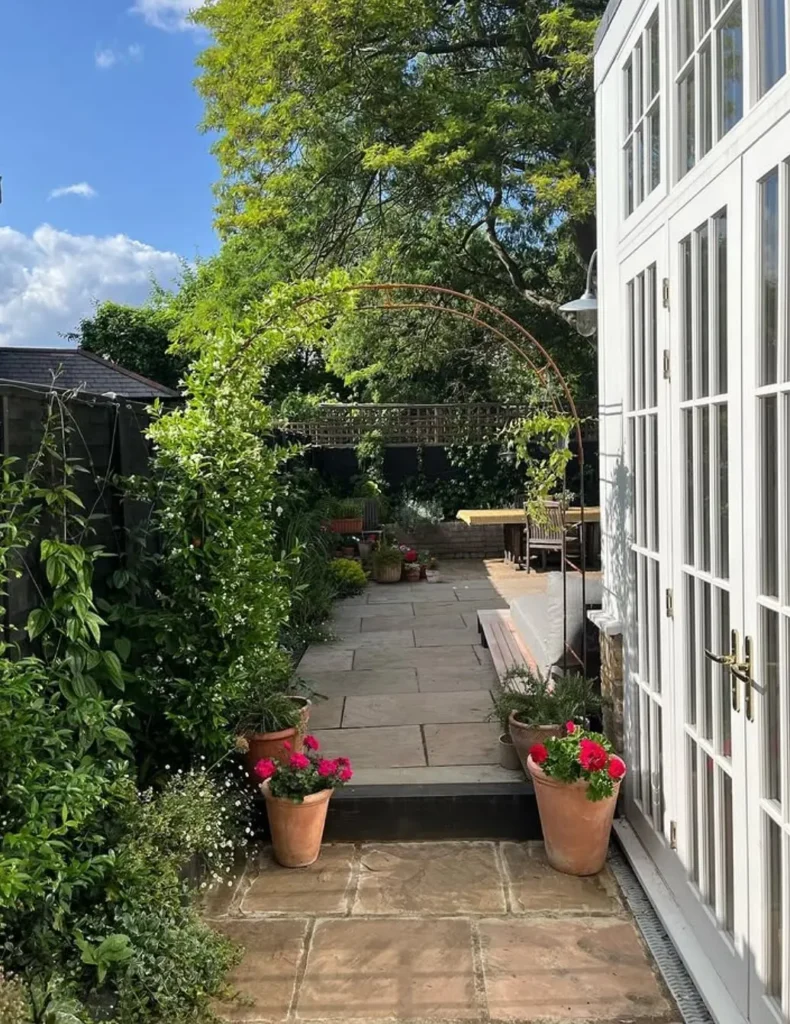 narrow space small garden design